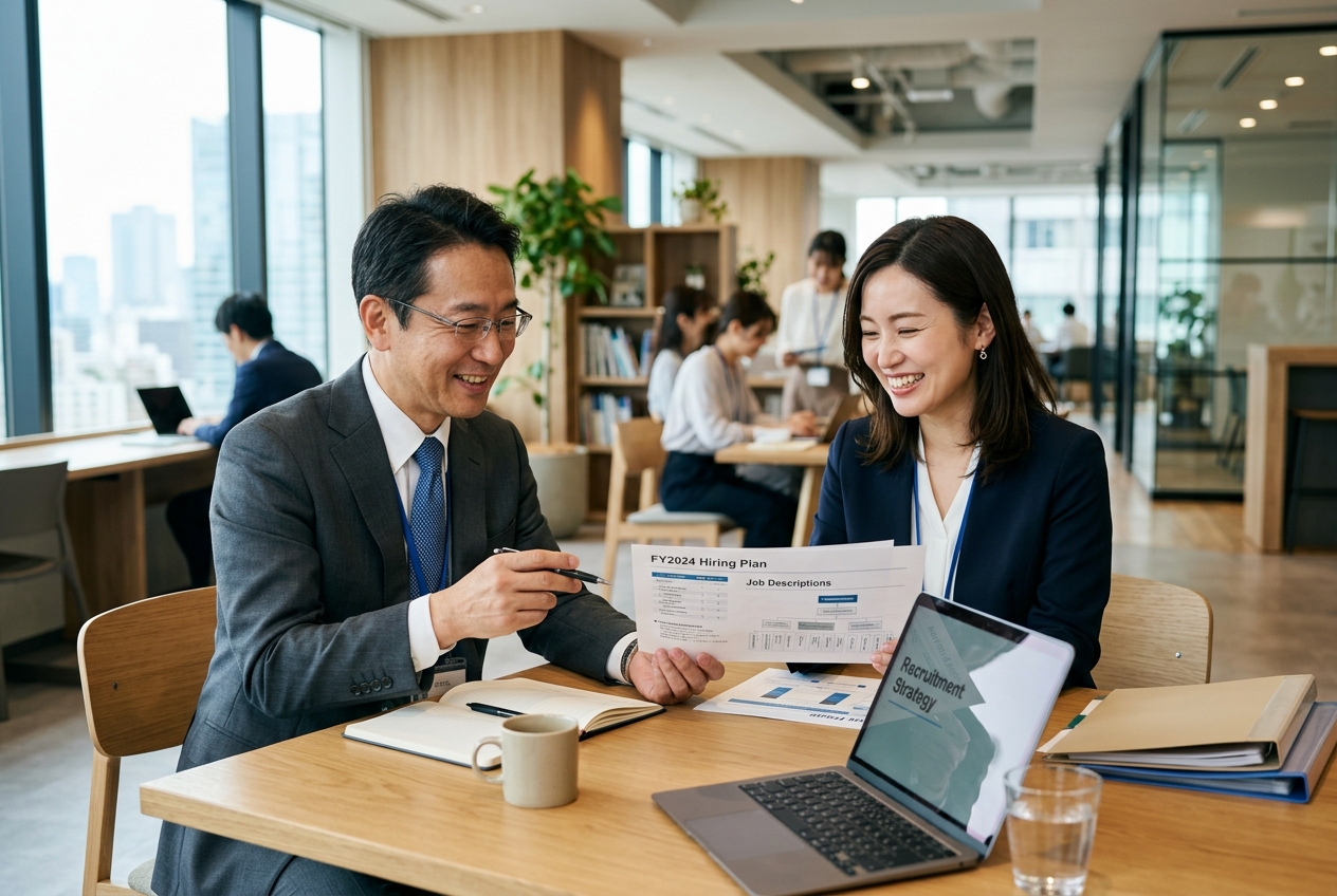 企業向け人材相談の様子